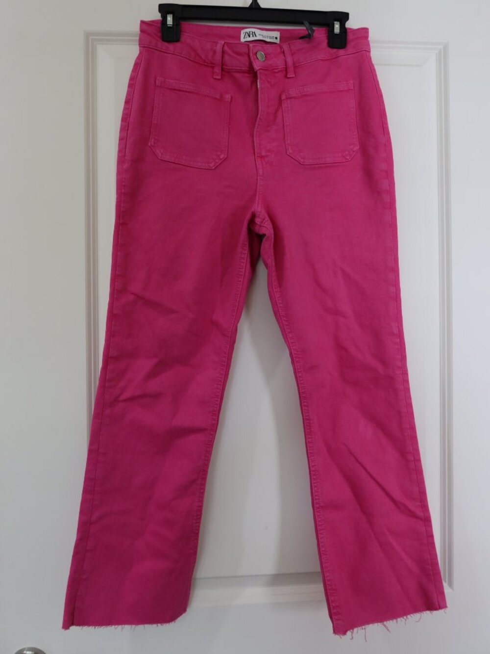 Zara hot pink cropped pants